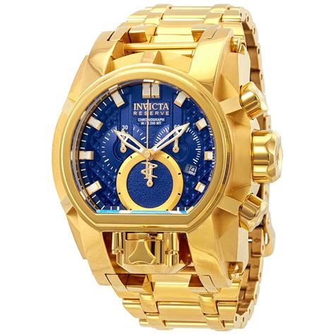 Invicta Reserve Chronograph Blue Dial Men's Watch 25209 886678305544 ...