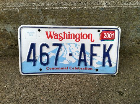 Washington State License Plate by TwoDiggingDivas on Etsy