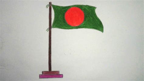 How to draw National Flag of Bangladesh step by step ||very easy|| - YouTube