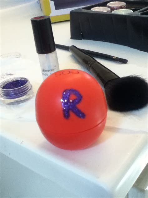 Decorate your eos Chapstick! Put glue in image that u want, and put on ...