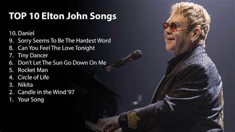 Top 10 Elton John songs - YouTube