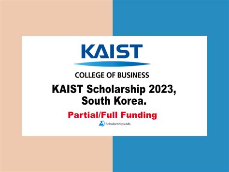 South Korea, KAIST School of Business, KAIST Scholarship 2023.