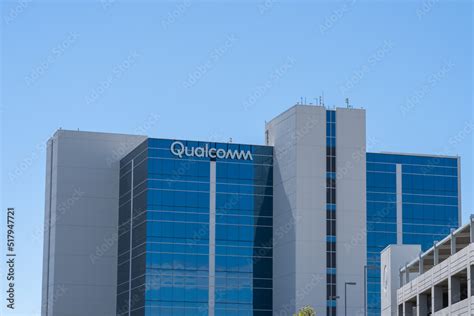 San Diego, California, USA - July 9, 2022: Qualcomm’s office building at its headquarters in San ...