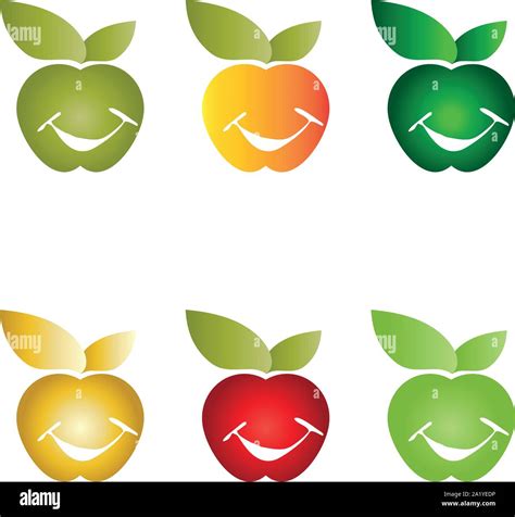 Apple with smile, apple, smile, logo Stock Vector Image & Art - Alamy