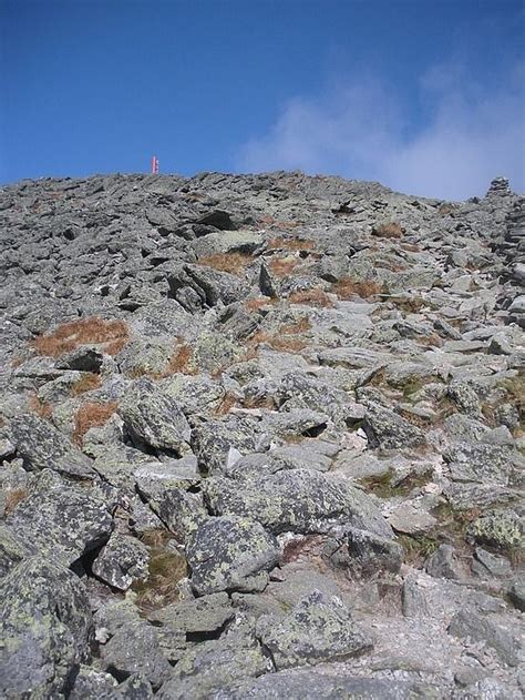 The last stretch of the Tuckerman Ravine Trail on Mt. Washington in NH. Not sure if it was good ...