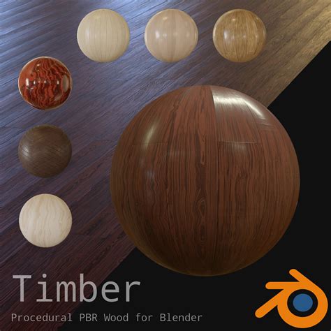 ArtStation - Timber - Blender Node-based Procedural PBR Wood Material