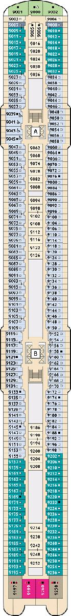 Mein Schiff 2 Deck plan & cabin plan