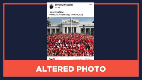 ALTERED PHOTO: Crowd of Bongbong Marcos supporters in front of Pampanga Capitol | Flipboard