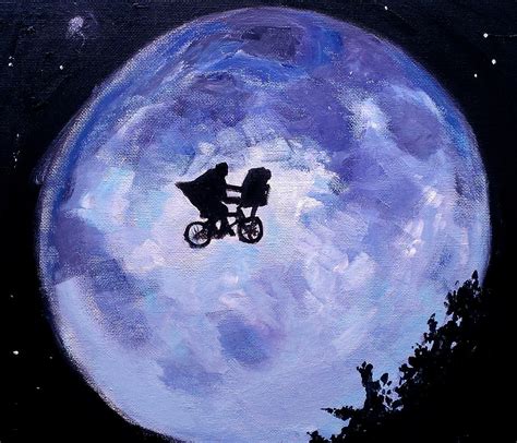 E.T. Moonlight Scene Painting by Paul Mitchell - Fine Art America