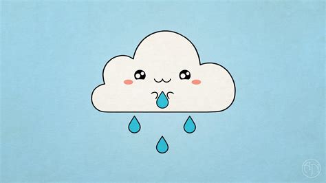 Cartoon Clouds To Draw : In this video, you will learn how to draw a super cute cloud step by ...