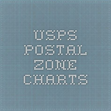 USPS Postal Zone Charts | Chart, Postal, Usps