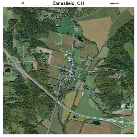 Aerial Photography Map of Zanesfield, OH Ohio