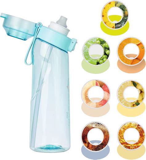 rericonq Water Bottle with 7 Flavor Pods,18.5 Oz/500ml,21.9 Oz/650ml ...