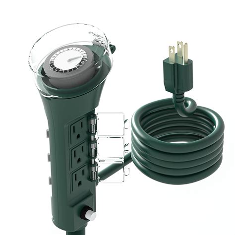 Outdoor Multi Socket Mechanical Timer and Yard Stake BN-LINK