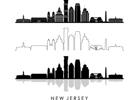 Trenton skyline svg - Etsy Nederland