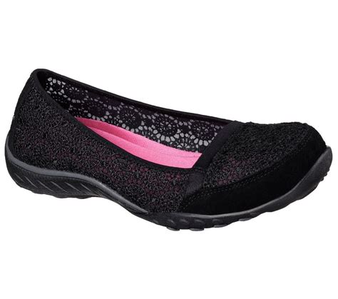 22482 Black Skechers Shoes Memory Foam Women Slip On Casual Comfort ...