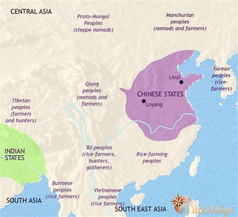 Ancient Chinese Civilization Map