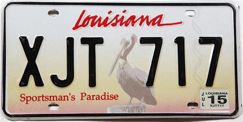 2015 Louisiana License Plate | Brandywine General Store