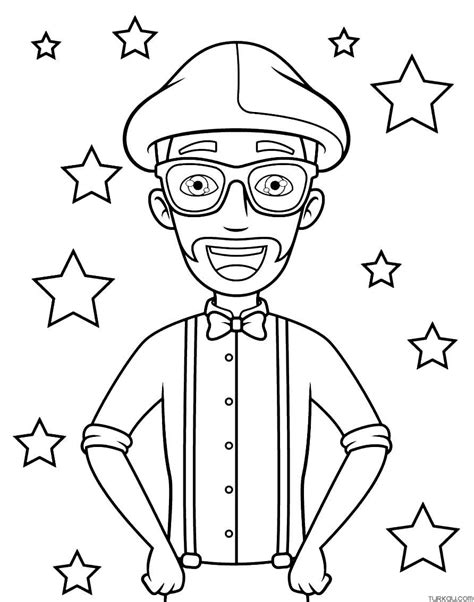 Blippi Ball Coloring Page » Turkau