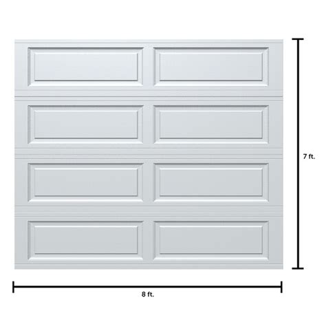 Wayne Dalton Classic Steel Model 9100 8-ft x 7-ft Insulated White Single Garage Door in the ...