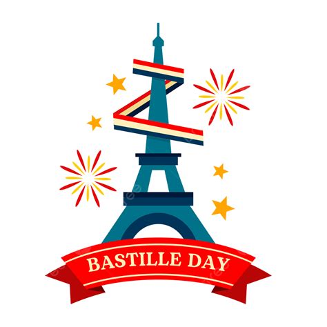 14th July Bastille Day Paris Design With Firework Vector Illustration, Bastille, 14th July, July ...