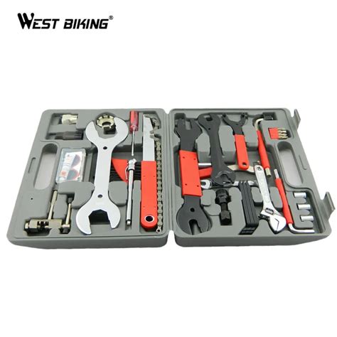 WEST BIKING Bike Tools Full Set of Maintenanc Repair Tool Bicycle Cycling Tyre Tire Patch Repair ...