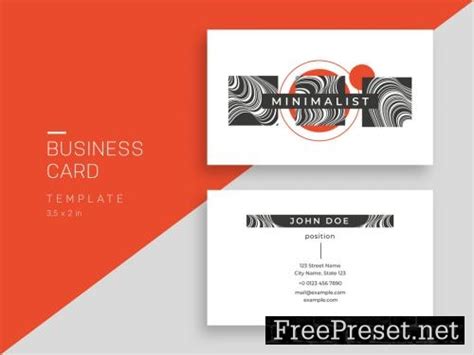 Minimalist Business Card Layout 643817626