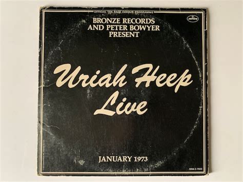 URIAH HEEP LIVE 1973 Vinyl Double Album With Original Photo | Etsy