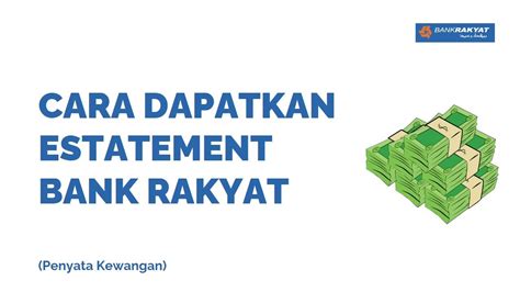 Cara Dapatkan eStatement Bank Rakyat Online Print Penyata Bank - YouTube