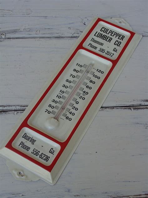 Vintage Outdoor Thermometer BeastlyLettuce Vintage