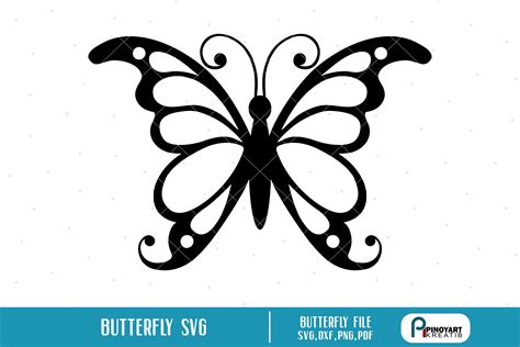 Free 206 Side Flying Butterfly Svg SVG PNG EPS DXF File