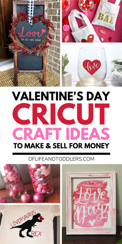 10 Valentine's Day Cricut Crafts to Make and Sell for Money