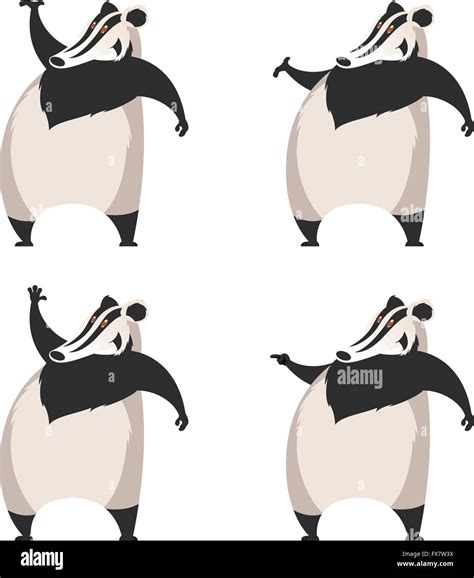 Cartoon badger hi-res stock photography and images - Alamy