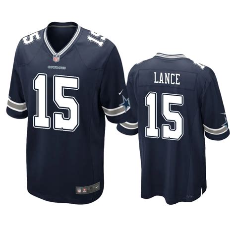 Dallas Cowboys Trey Lance Navy Game Jersey - Jerseyok Shop