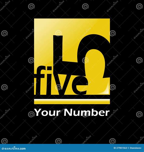 Five logo shape stock illustration. Illustration of yellow - 27981563