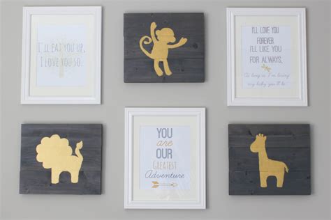 DIY Hand Painted Nursery Wall Art - Erin Spain