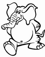 Cartoon Elephant Printable coloring Page  Download Print Or Color sketch template