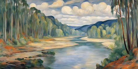 River Scenery Painting: Significance, Benefits, and Vastu Placement for Positive Energy | ArtFactory