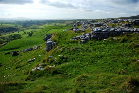 The Limestone Pavement at the Top of Malham Cove Stock Photo - Image of ...