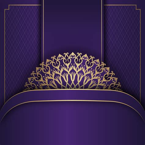 mandala background, purple and gold 11866820 Vector Art at Vecteezy