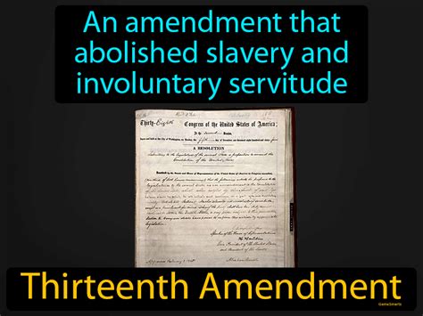 Thirteenth Amendment Definition & Image | GameSmartz