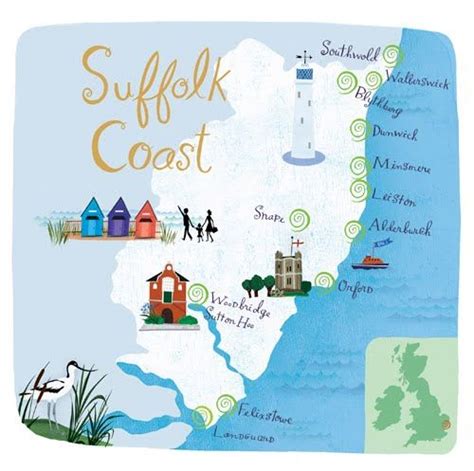 Map Of Suffolk Coast - Terminal Map