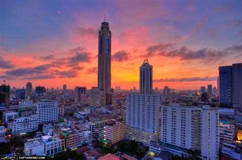 Downtown Bangkok Thailand City Building Baiyoke Sky Hotel