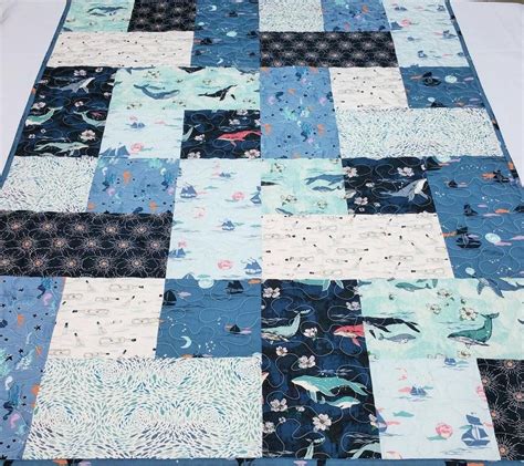 Baby Quilt Kit Nautical Theme Art Gallery Fabrics Enchanted - Etsy