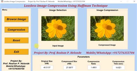 Lossless Image Compression Using Huffman Algorithm Full Matlab Project Source Code ~ ENGINEERING ...