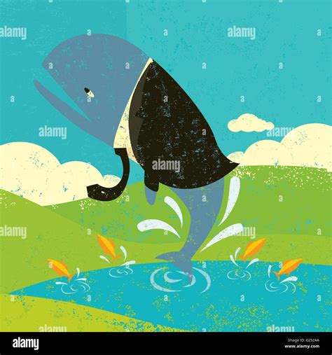 Big fish in small pond Stock Vector Images - Alamy