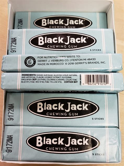 Nostalgia Black Jack Gum – Crowsnest Candy Company