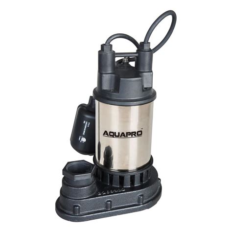 AquaPro 1/2 HP Submersible Sump Pump with Direct-in Tether Float Switch ...