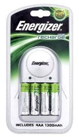 Energizer Accu Recharge Battery Charger + 4x1300mah AA Batteries £2.50 ...