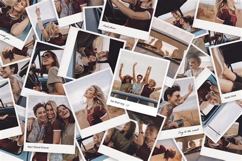 Polaroid Photo Collage Template [PSD] - BrandPacks